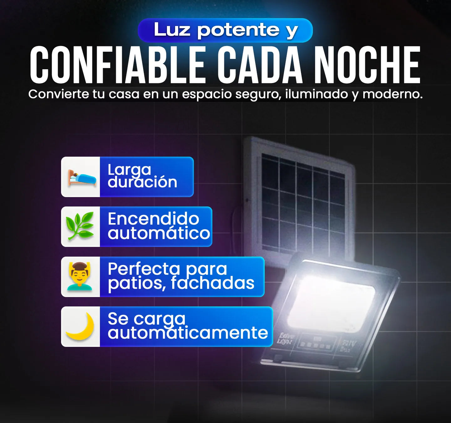 Lampara Solar 50W GD-755