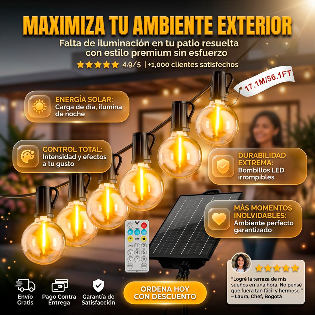 Extension de Bombillos Solares