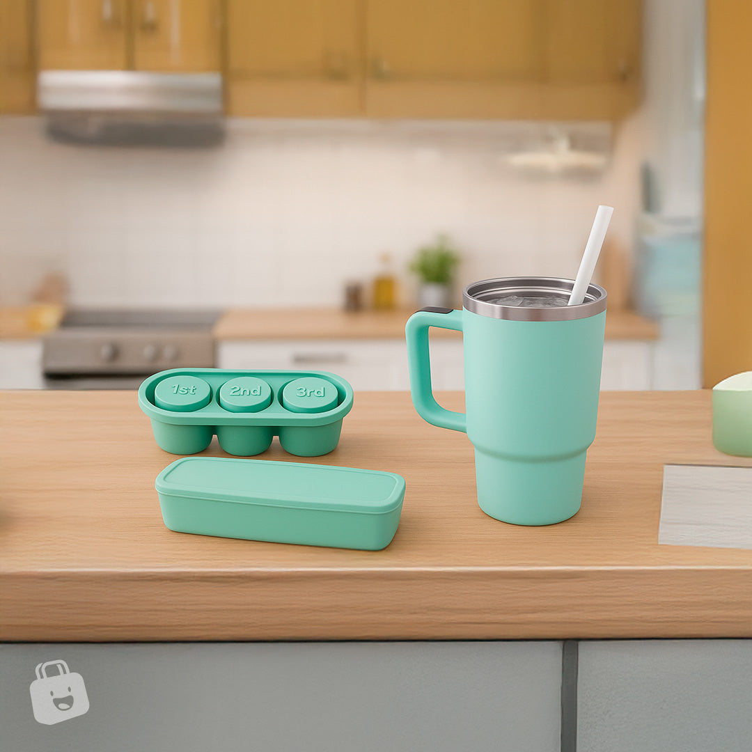 Termo + Molde de Hielo Stanely