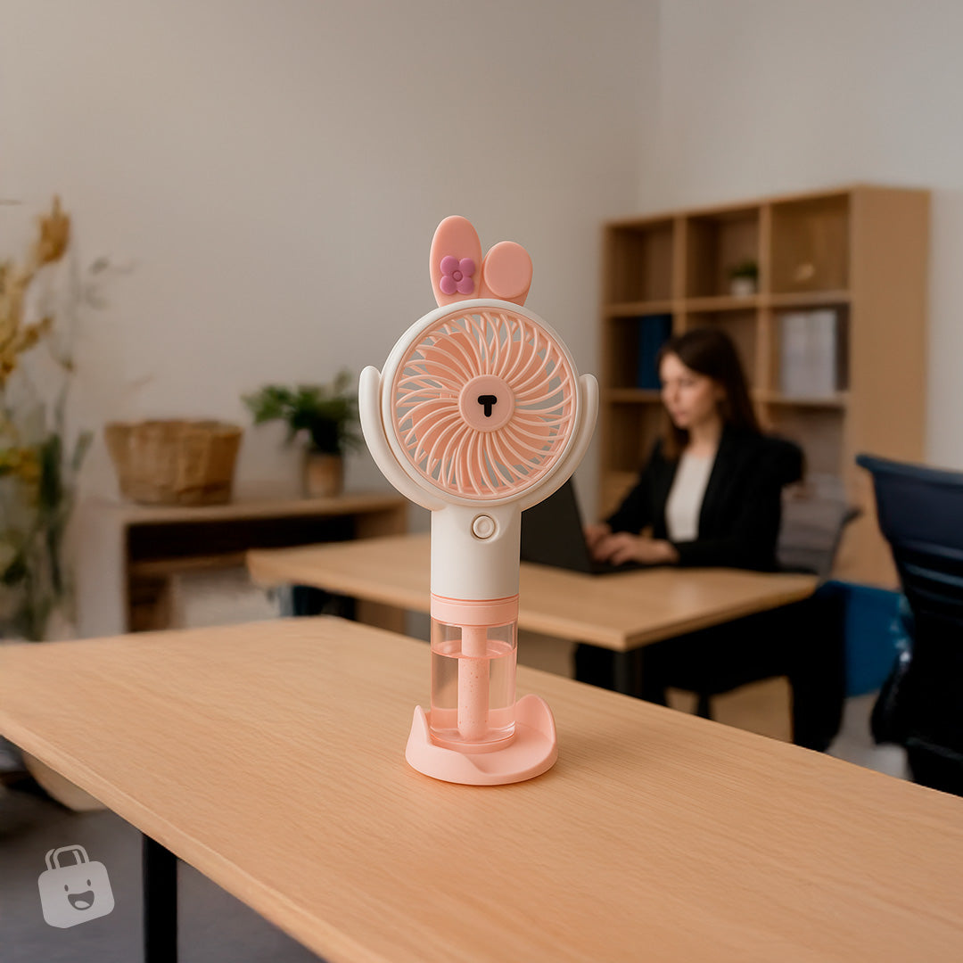 Ventilador de mano con Humificador