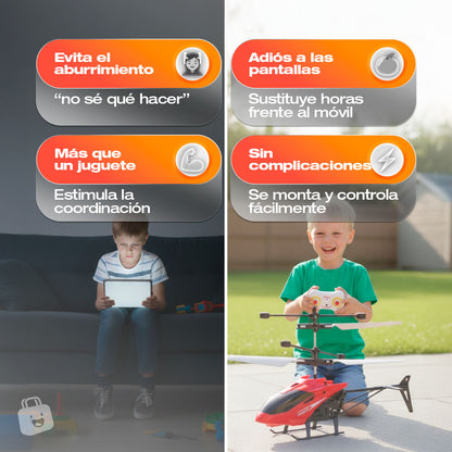 Helicoptero con control subida y bajada