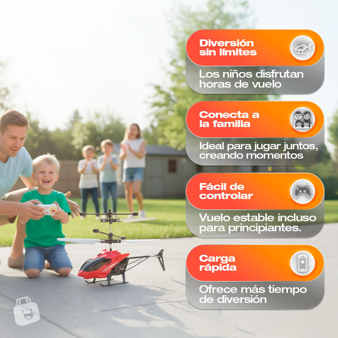 Helicoptero con control subida y bajada