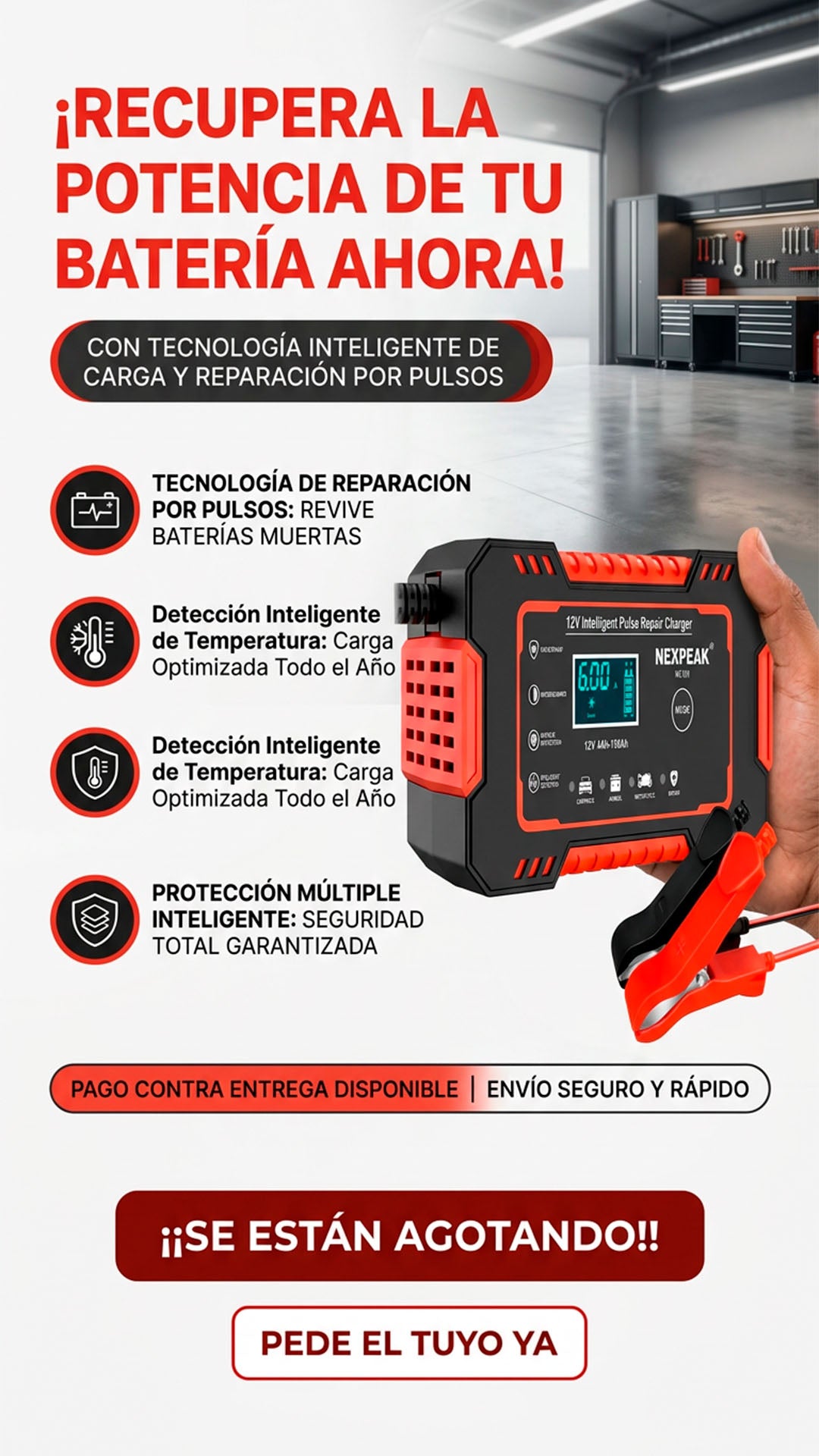 Cargador de bateria para vehiculos