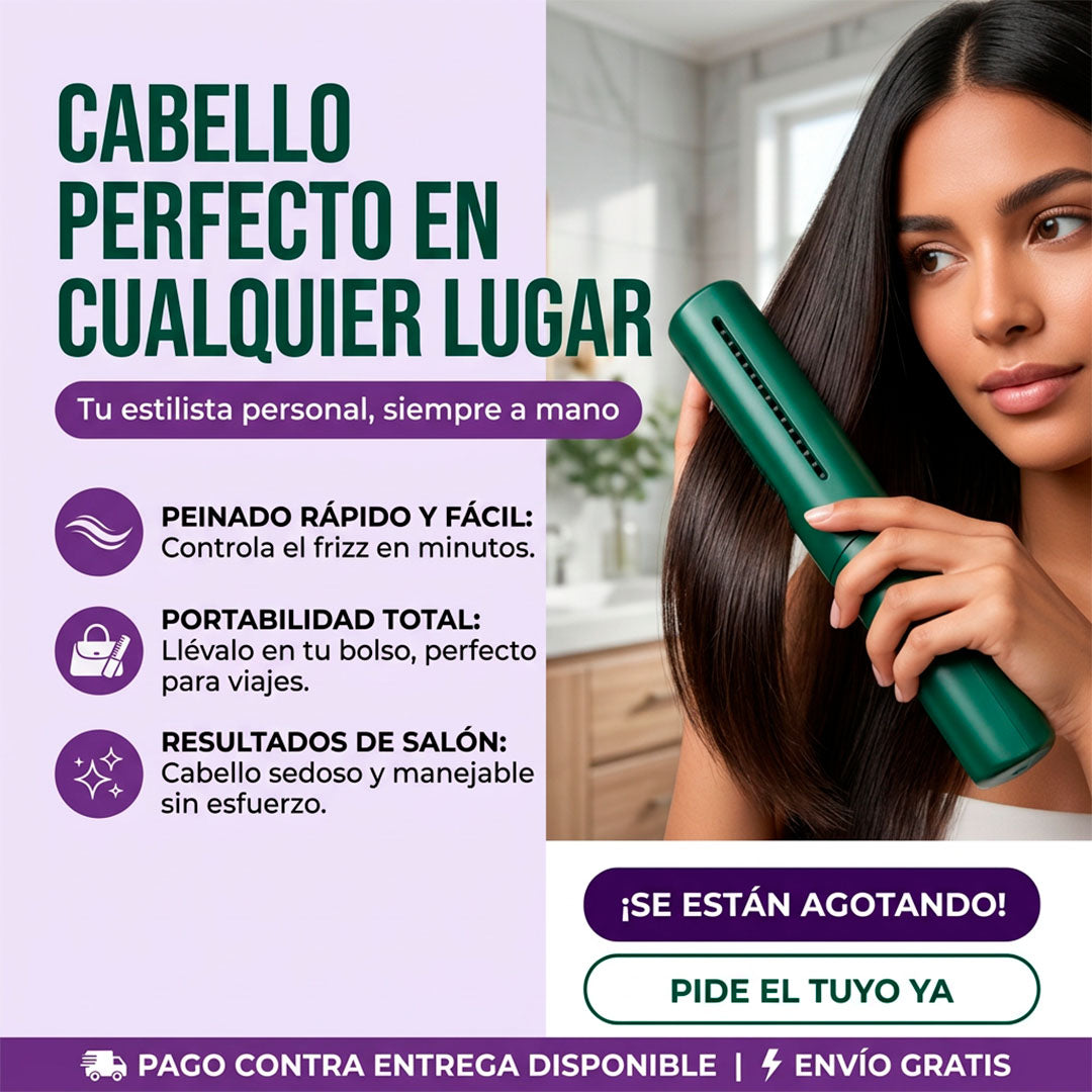 Peine alisador inalámbrico portátil