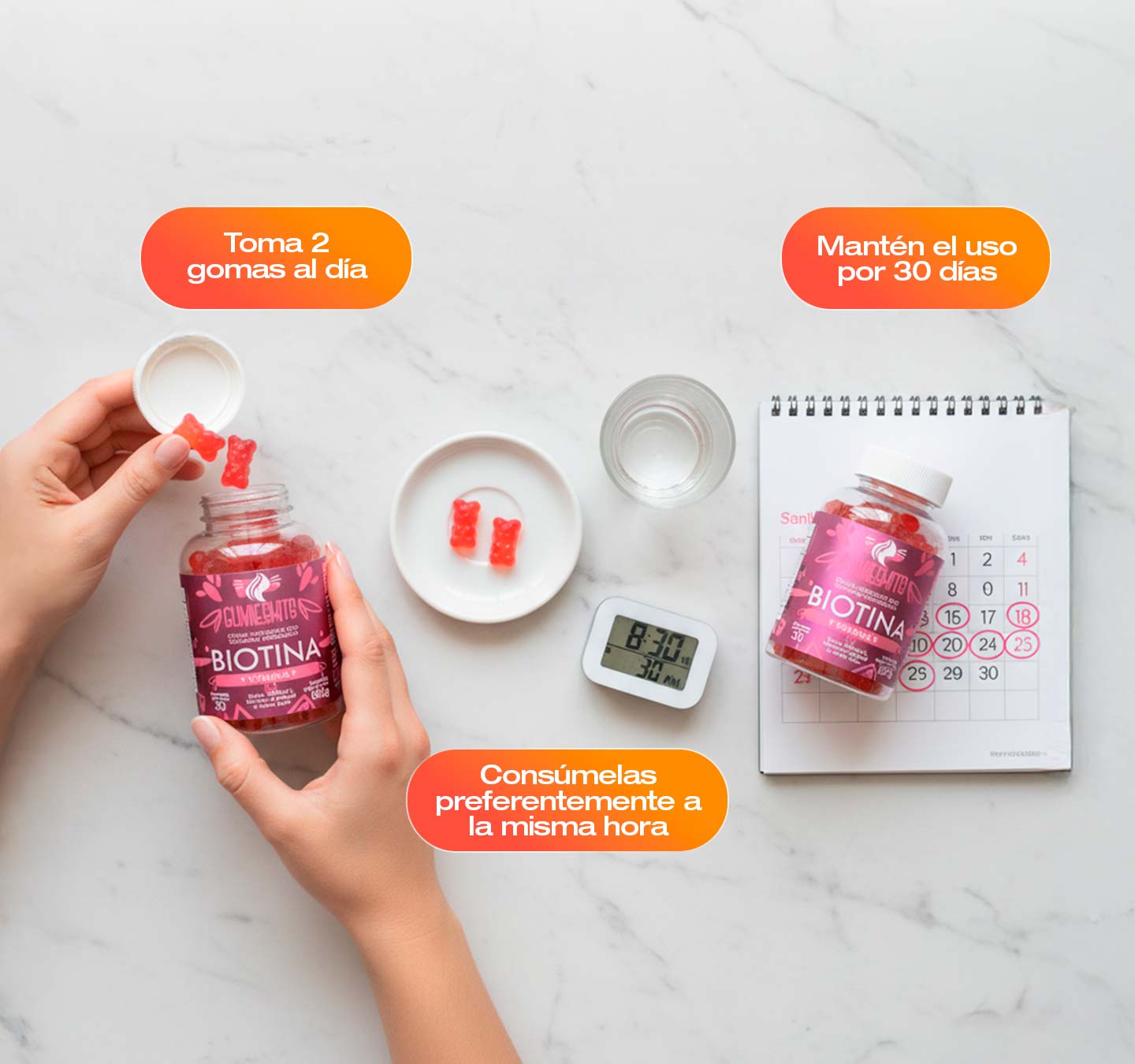Gomitas de Colágeno + Biotina