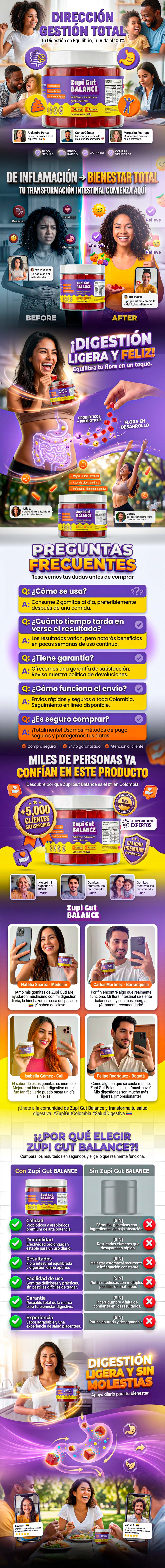 Gomas de probioticos y prebioticos Zupi