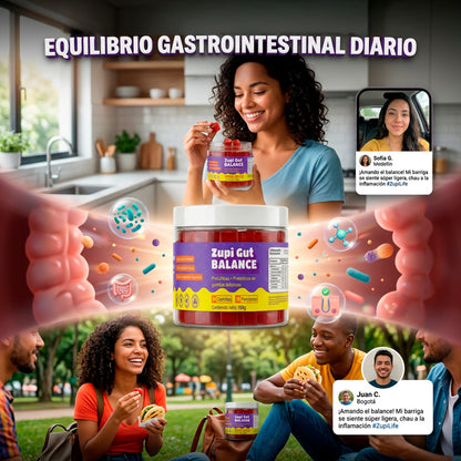 Gomas de probioticos y prebioticos Zupi