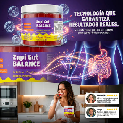 Gomas de probioticos y prebioticos Zupi