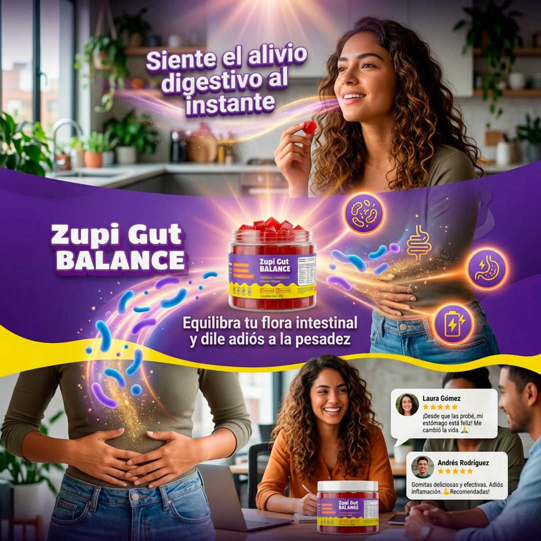 Gomas de probioticos y prebioticos Zupi