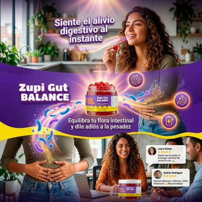 Gomas de probioticos y prebioticos Zupi