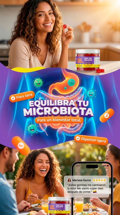 Gomas de probioticos y prebioticos Zupi