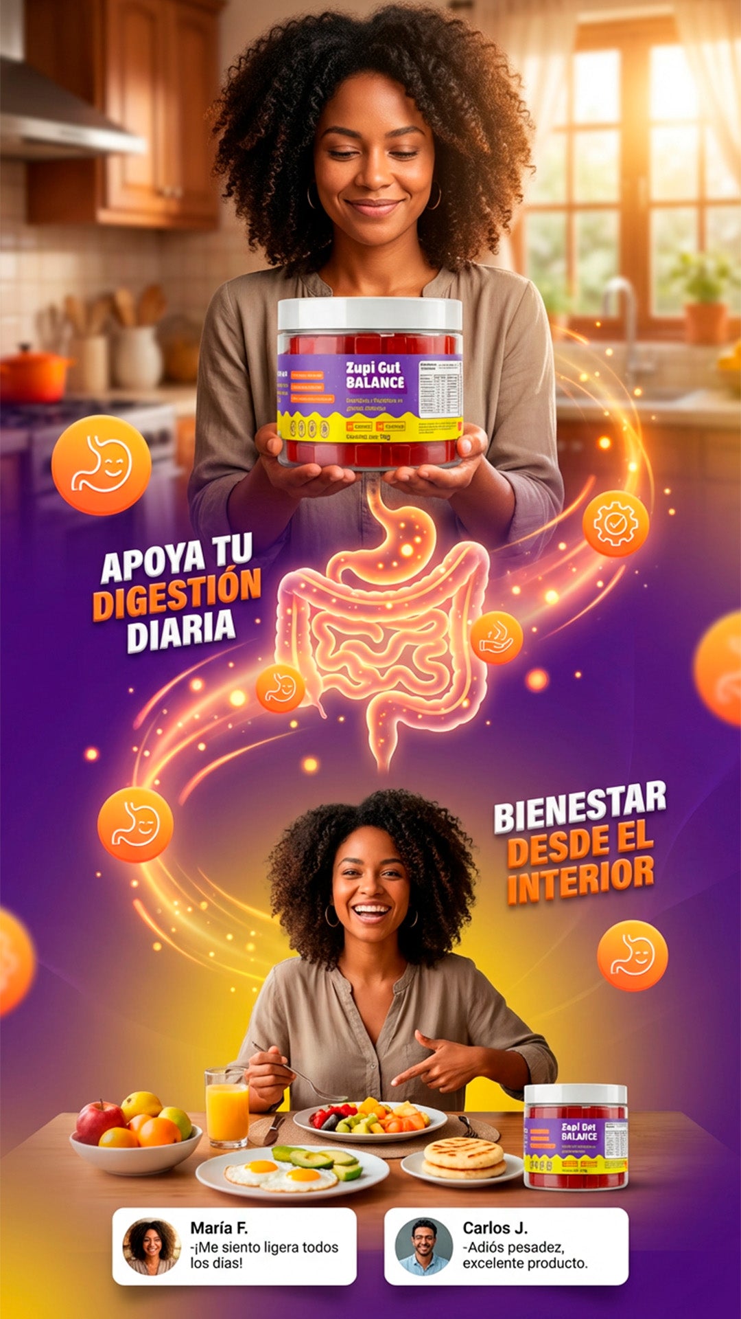 Gomas de probioticos y prebioticos Zupi