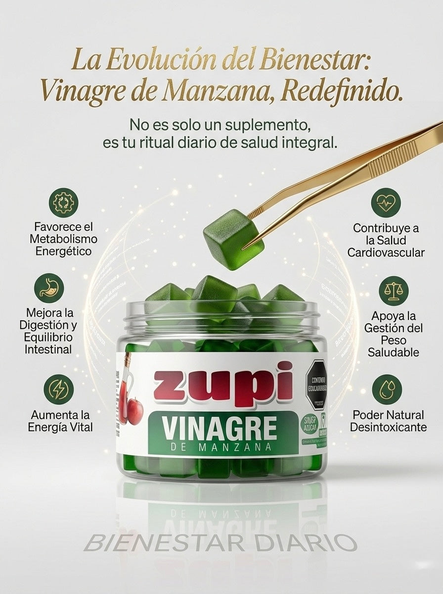 Gomas de vinagre de manzana Zupi