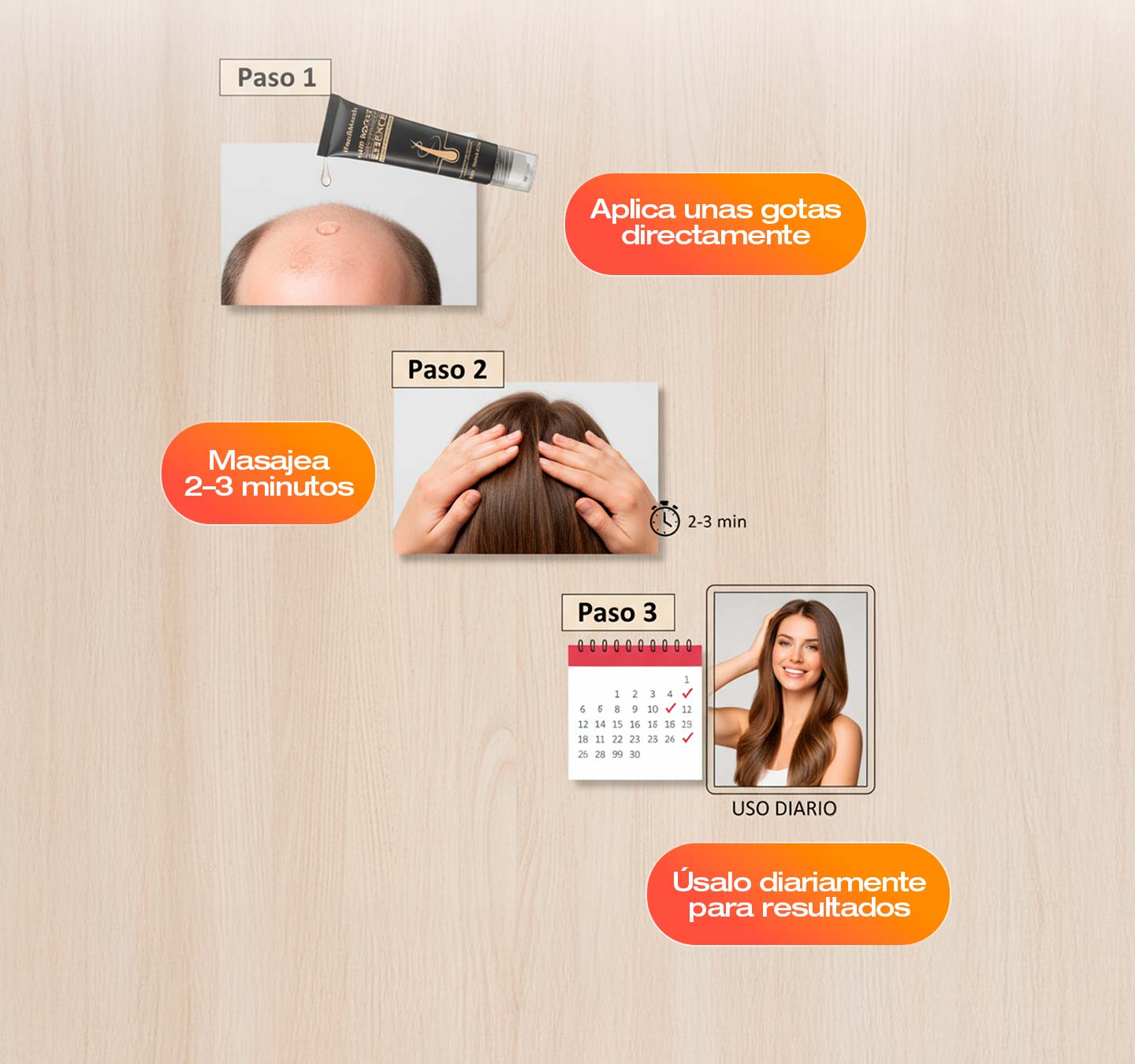 Aceite crecimiento capilar