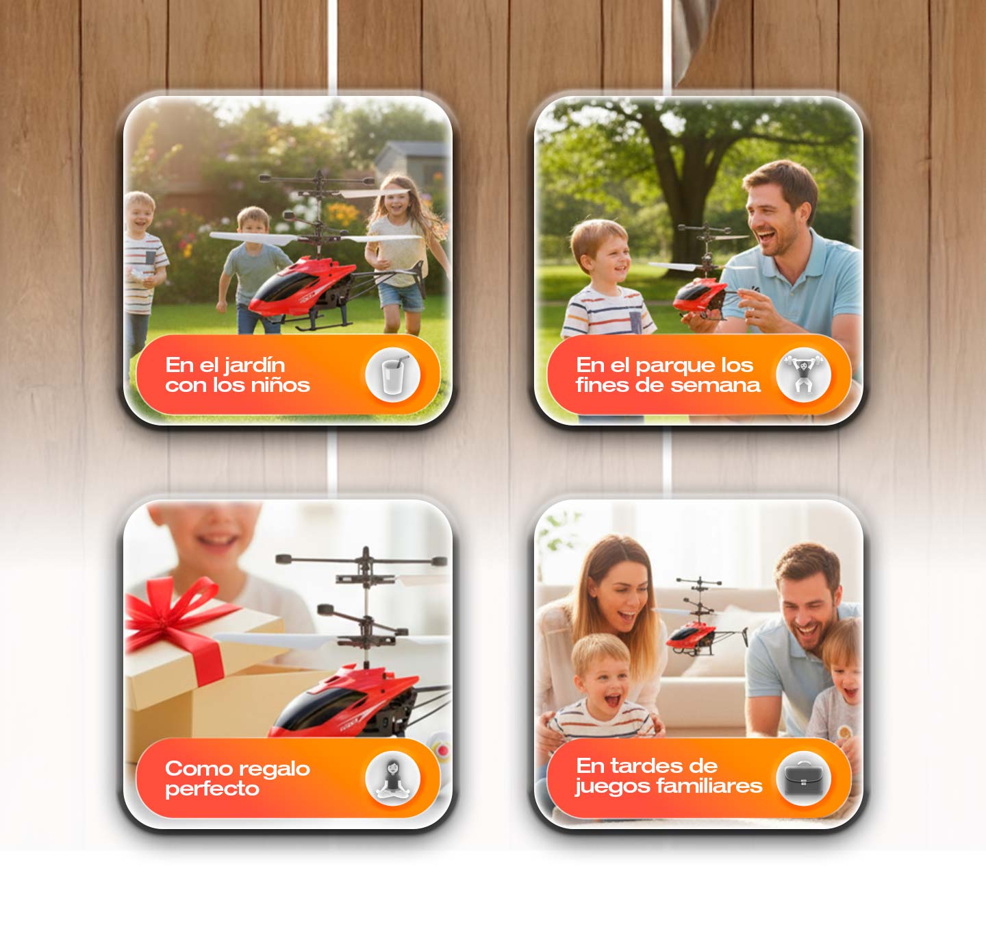 Helicoptero con control subida y bajada