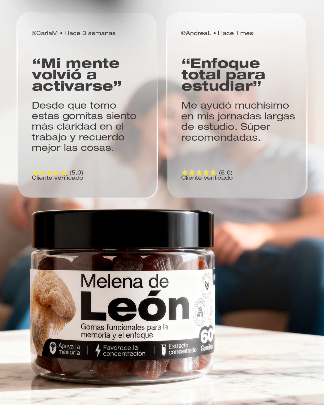 Gomas de melena de leon Zupi