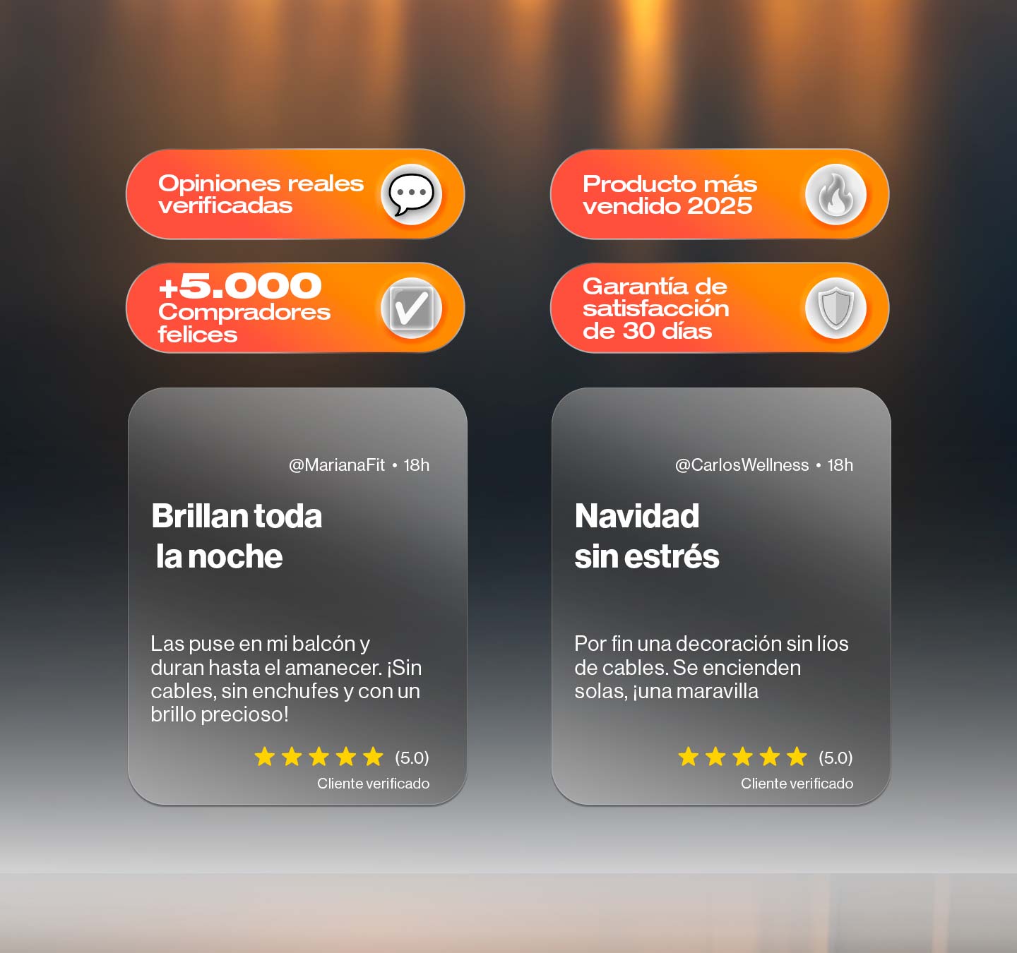 Luces de Navidad Solar