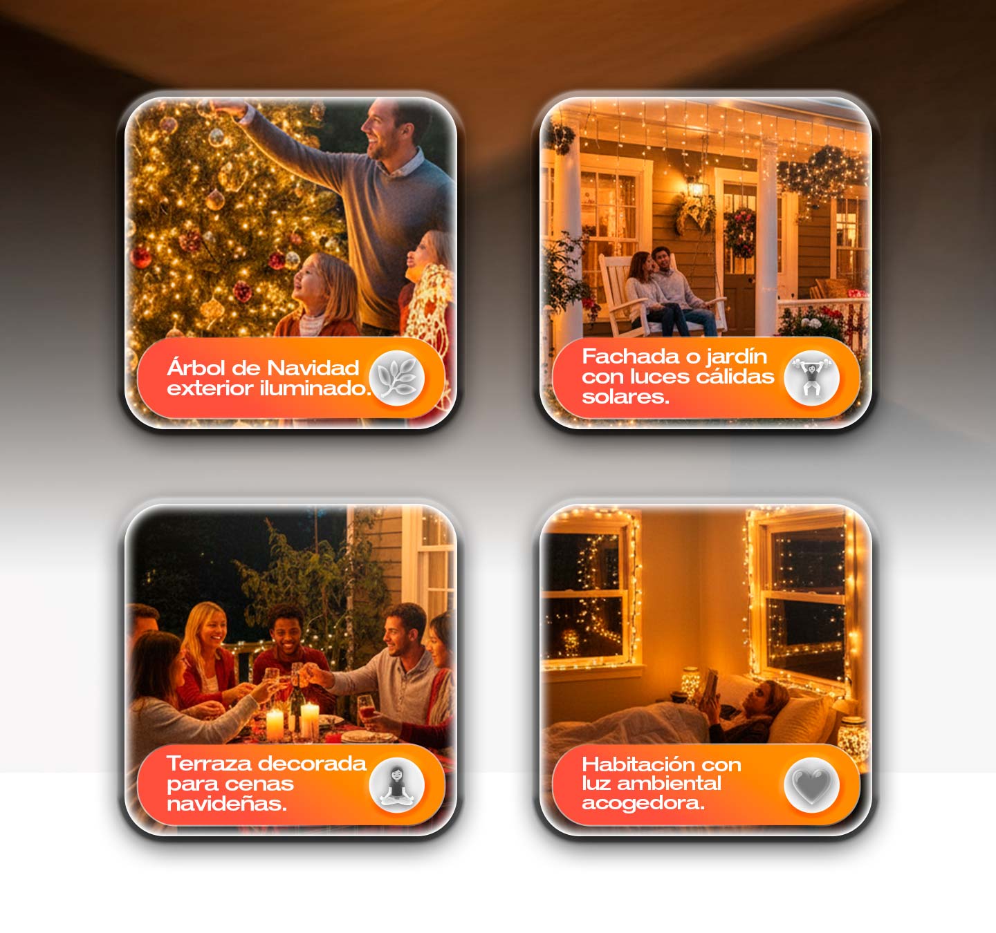 Luces de Navidad Solar