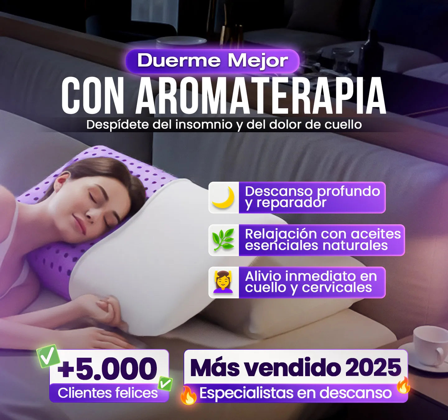 Almohada Premium Aromaterapia