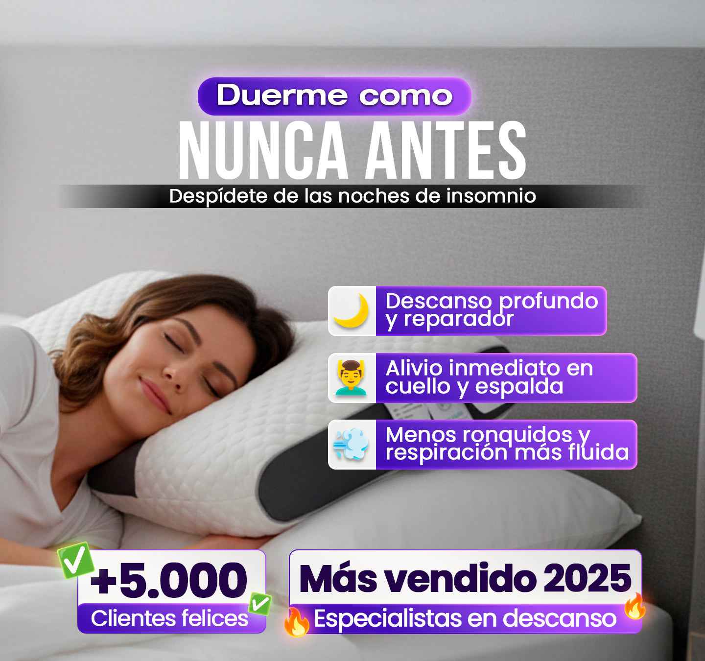 Almohada Ortopédica Premium Quality