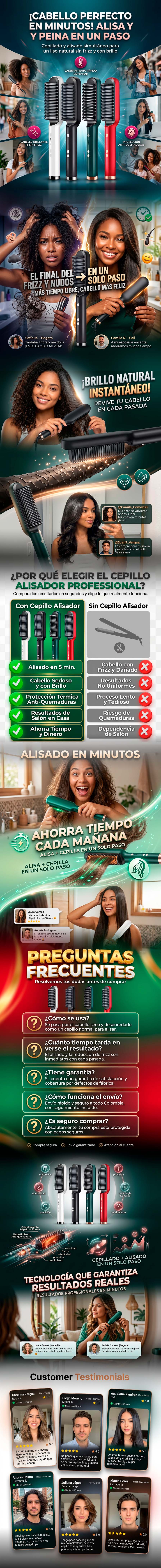 Cepillo alisador Iónico