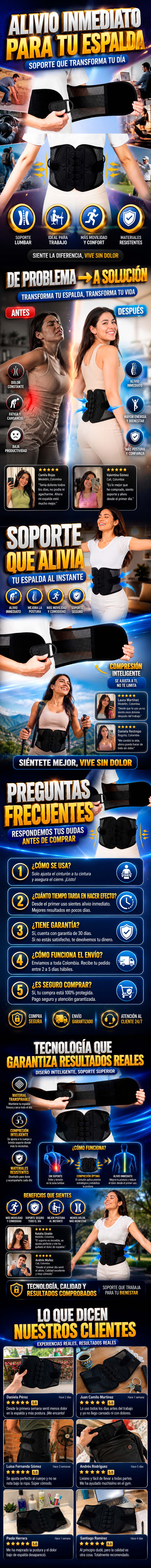 Corrector de postura lumbar