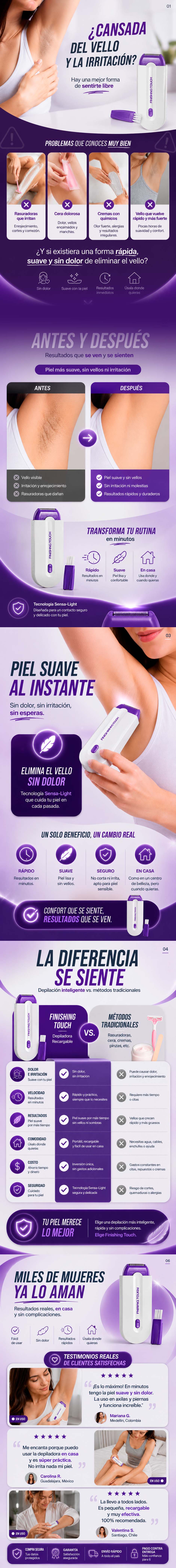Depiladora Yes recargable