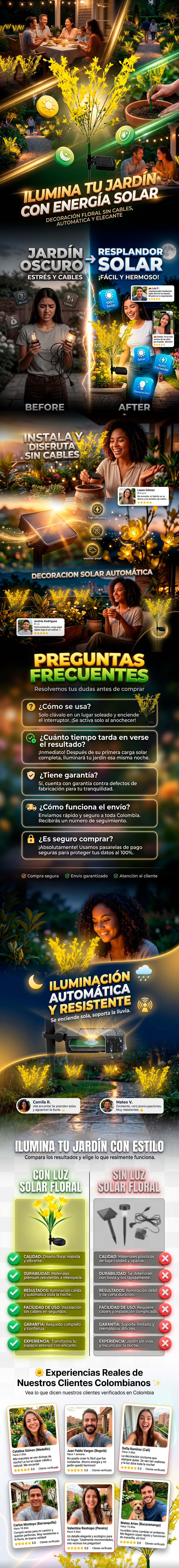 Flor de jardin solar
