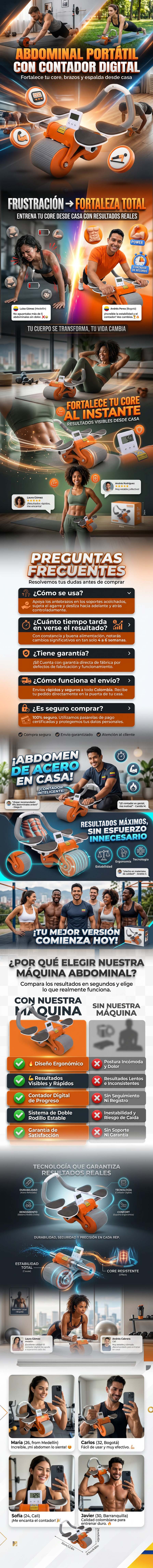 Rodillo abdominal fitness