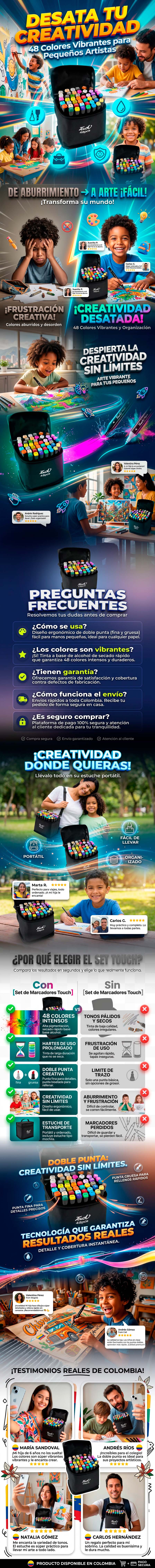 Marcadores Premium X 48 unidades