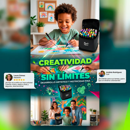 Marcadores Premium X 48 unidades