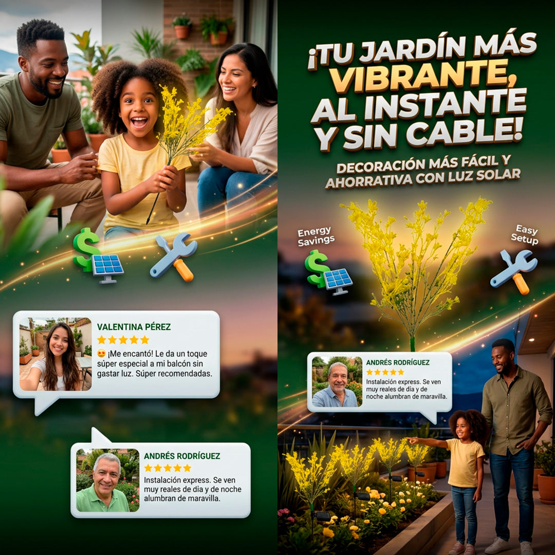 Flor de jardin solar