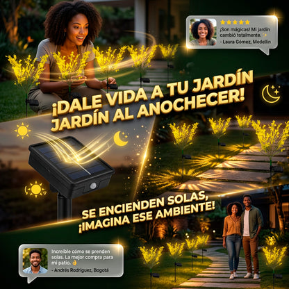 Flor de jardin solar