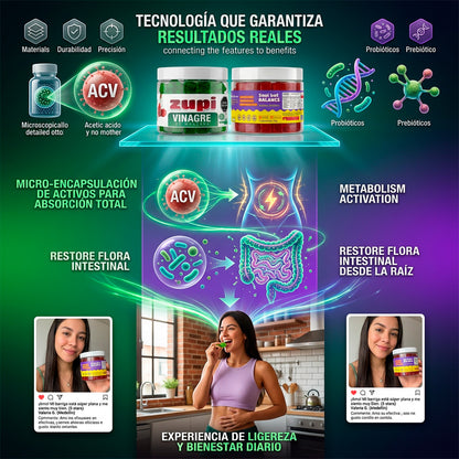 Combo probióticos + vinagre ZUPI