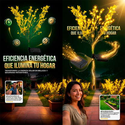 Flor de jardin solar