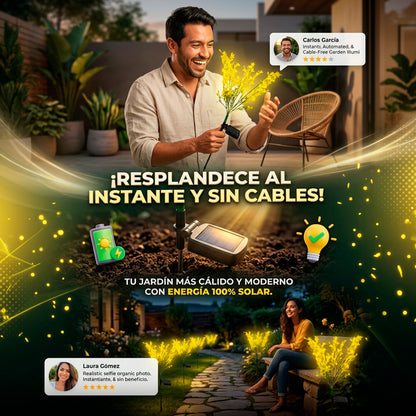 Flor de jardin solar