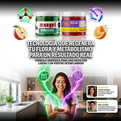 Combo probióticos + vinagre ZUPI