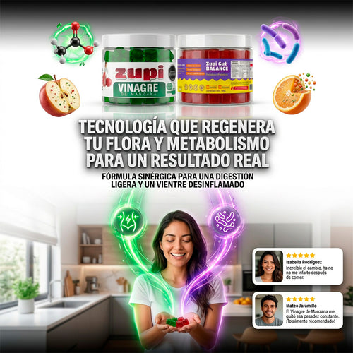 Combo probióticos + vinagre ZUPI