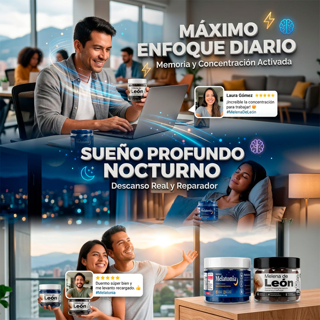 Combo Zupi Melatonina + Melena de Leon