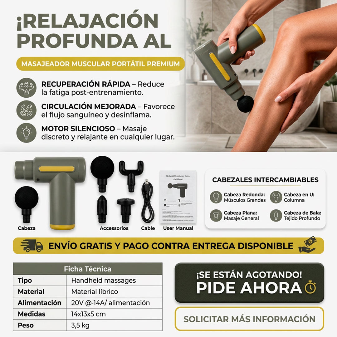mini pistola masajeadora