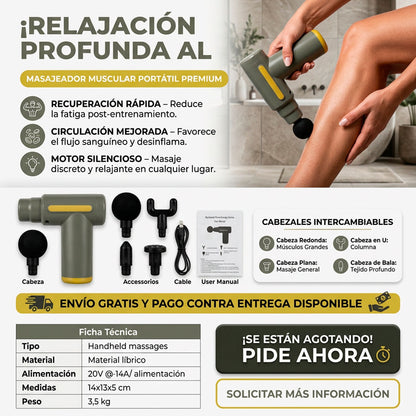 mini pistola masajeadora