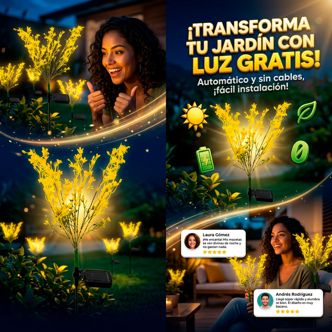 Flor de jardin solar
