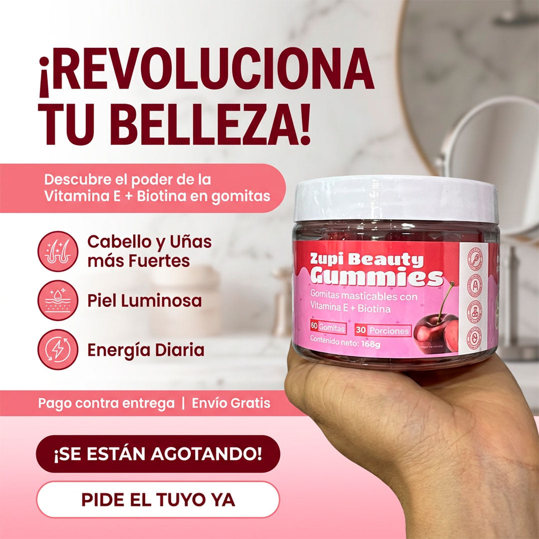 Gomas de vitamina E + Biotina Zupi