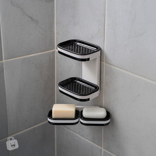 Jabonero doble bandeja