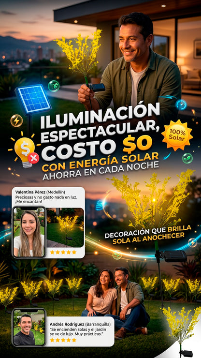 Flor de jardin solar