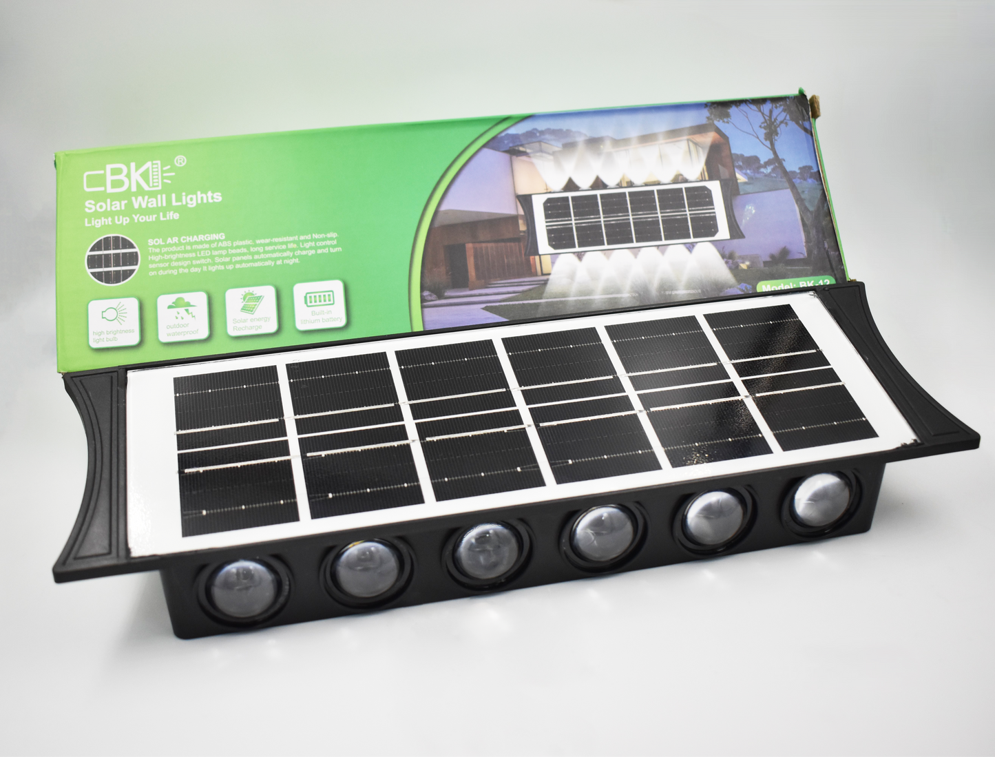 Lampara solar grande de pared BK-12